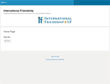 Tablet Screenshot of internationalfriendship.org